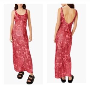 Free People WORTH THE WAIT FLORAL MAXI DRESS NWT